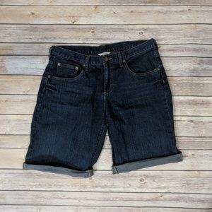 Garnet Hill Boyfriend Denim Shorts Size 6